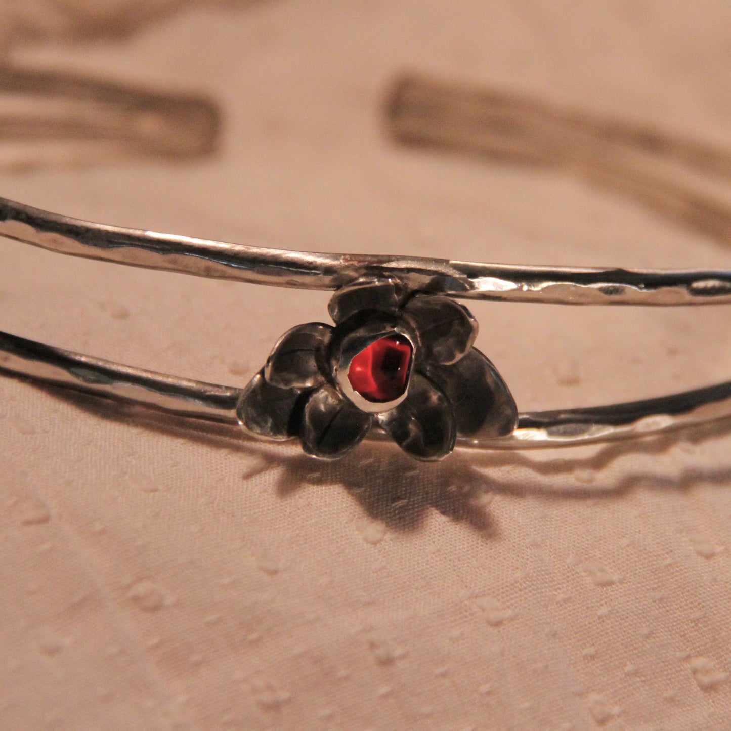Red Flower Cuff