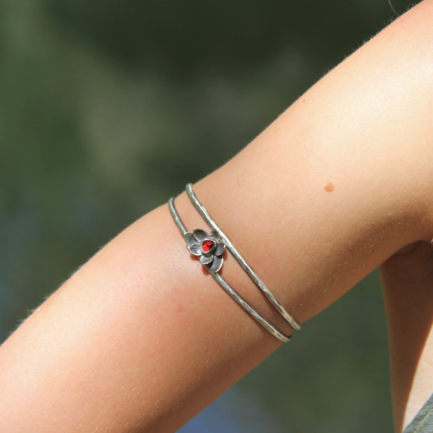 Red Flower Cuff