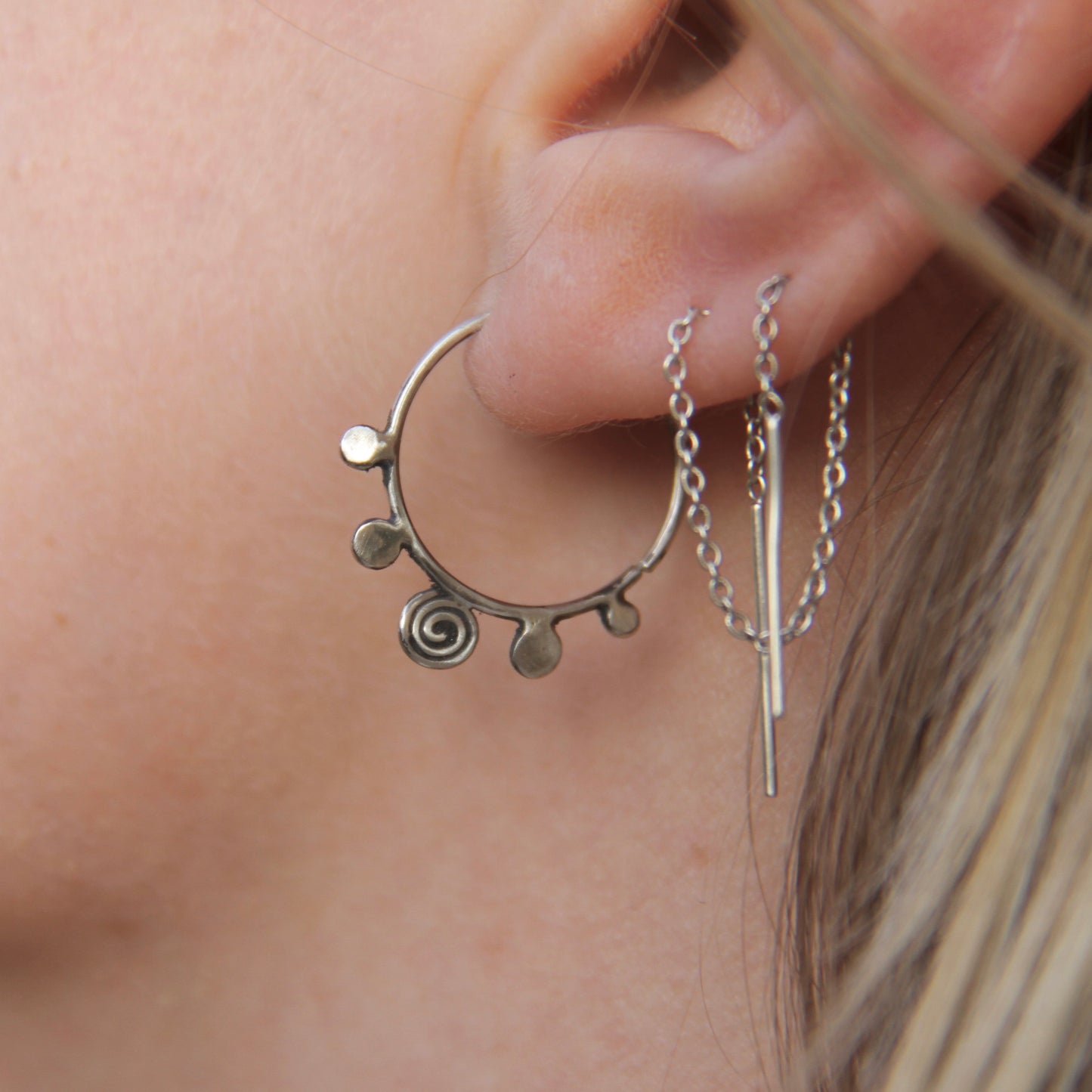 Spiral Hoop Earring