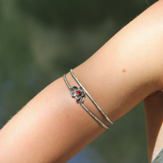 Red Flower Cuff