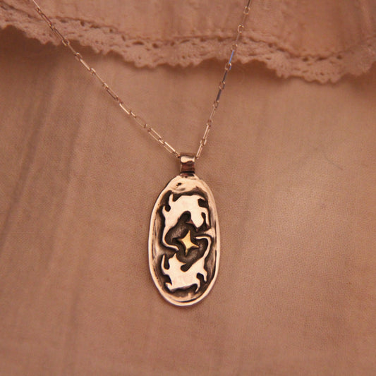 Dancing cats pendant