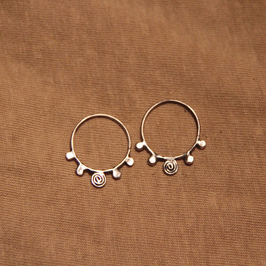 Spiral Hoop Earring