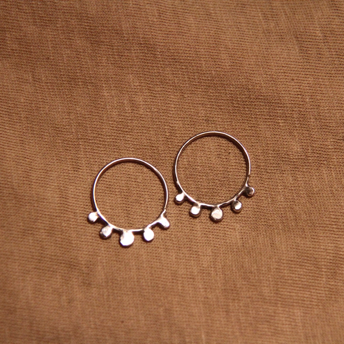 Dotted Hoop Earrings