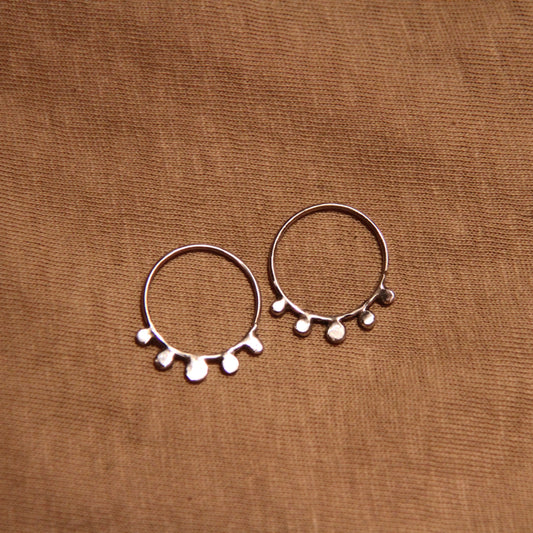 Dotted Hoop Earrings