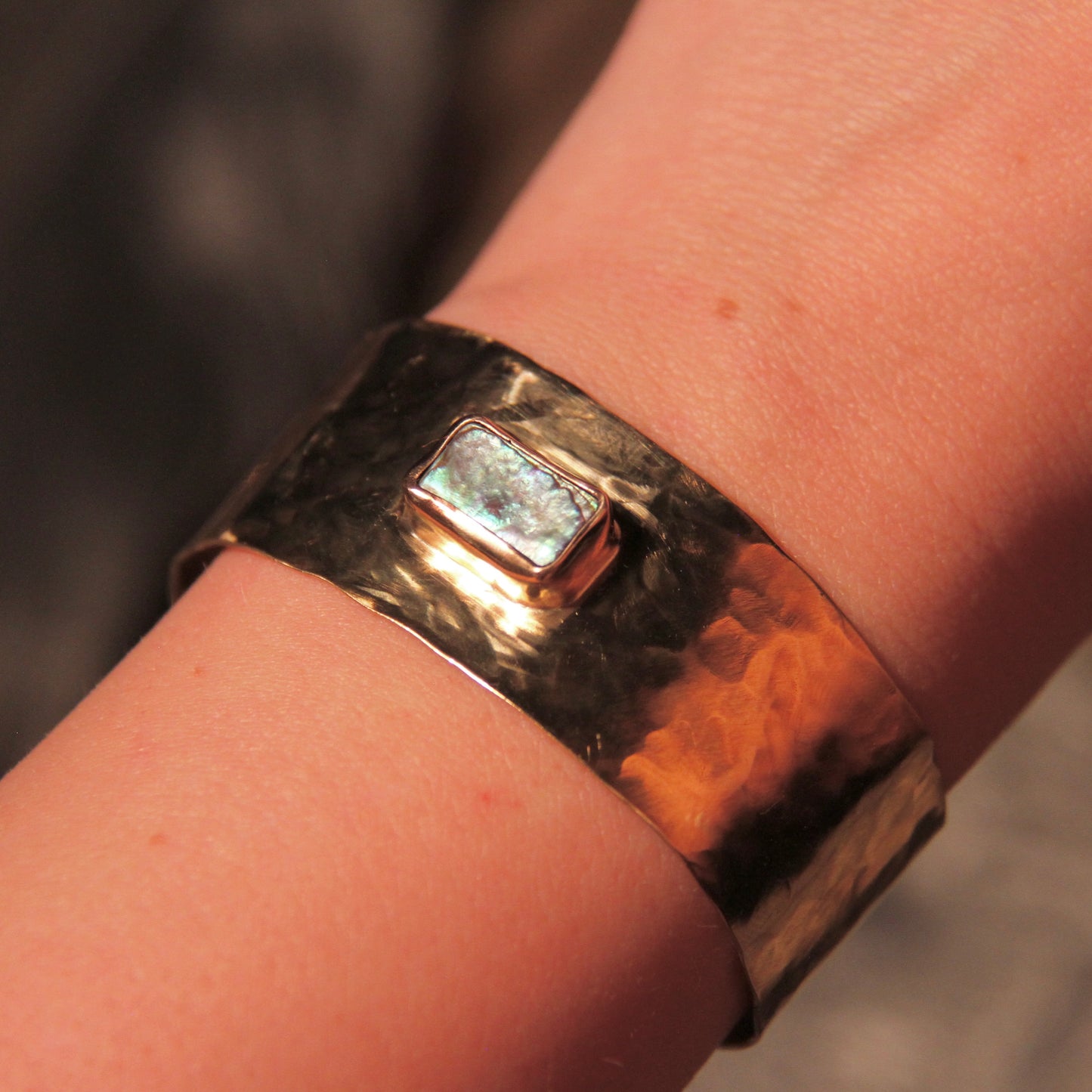 Abalone Square Cuff